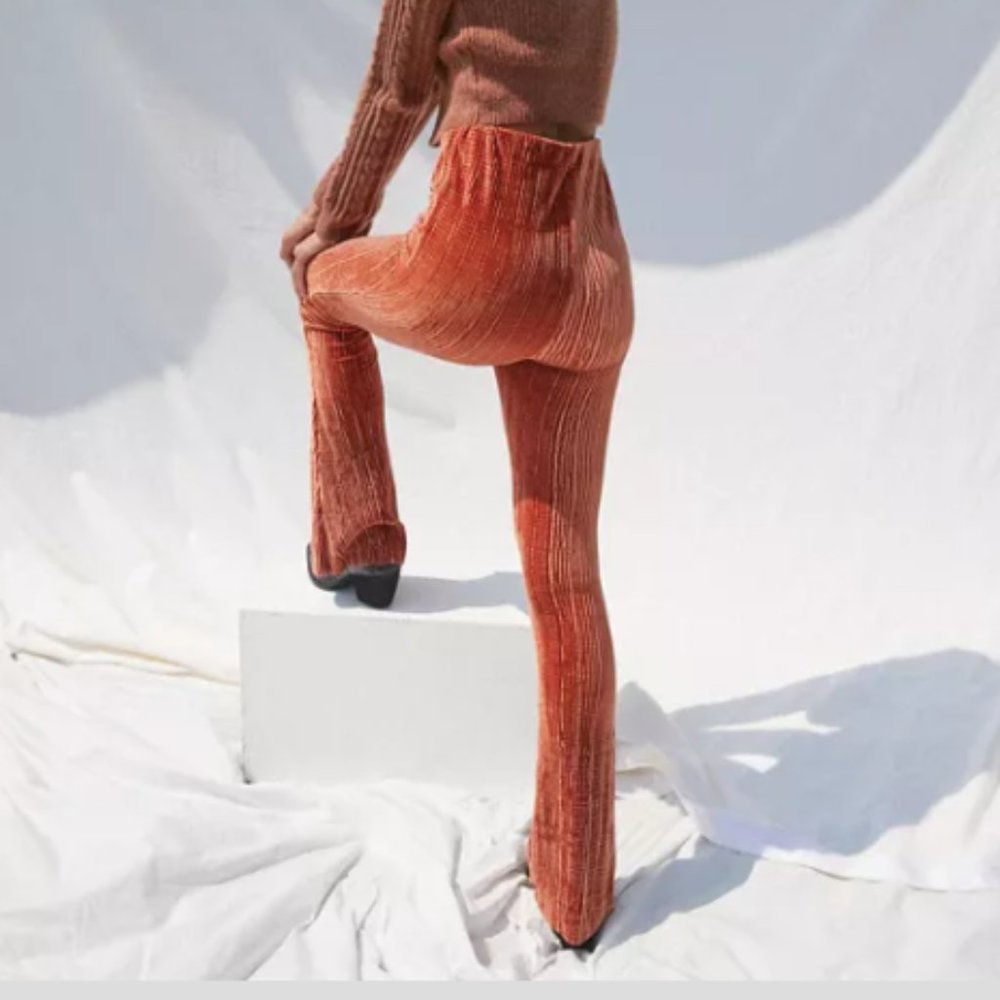 UO Rosie Velvet Flare Pant